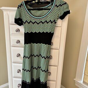 MAX & CLEO - Chevron Knit Dress